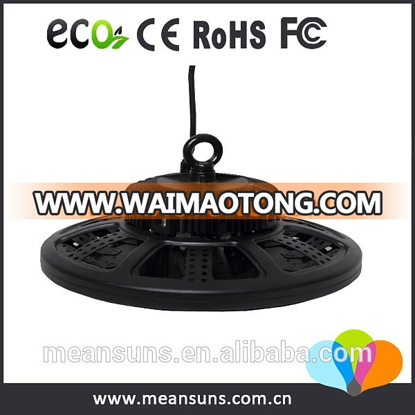 140 LM/W 200w IP65 factory warehouse industrial ufo led high bay light AL+rubber ip65 CE certified 5-year warranty exw hot sale